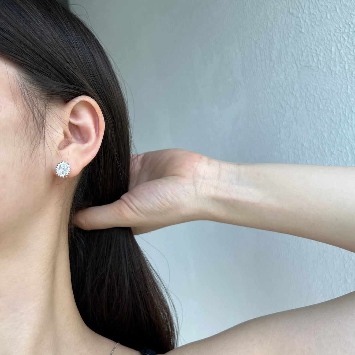 [Royal Jewellery]Delicate Radiant Oval Cut Daily Earrings