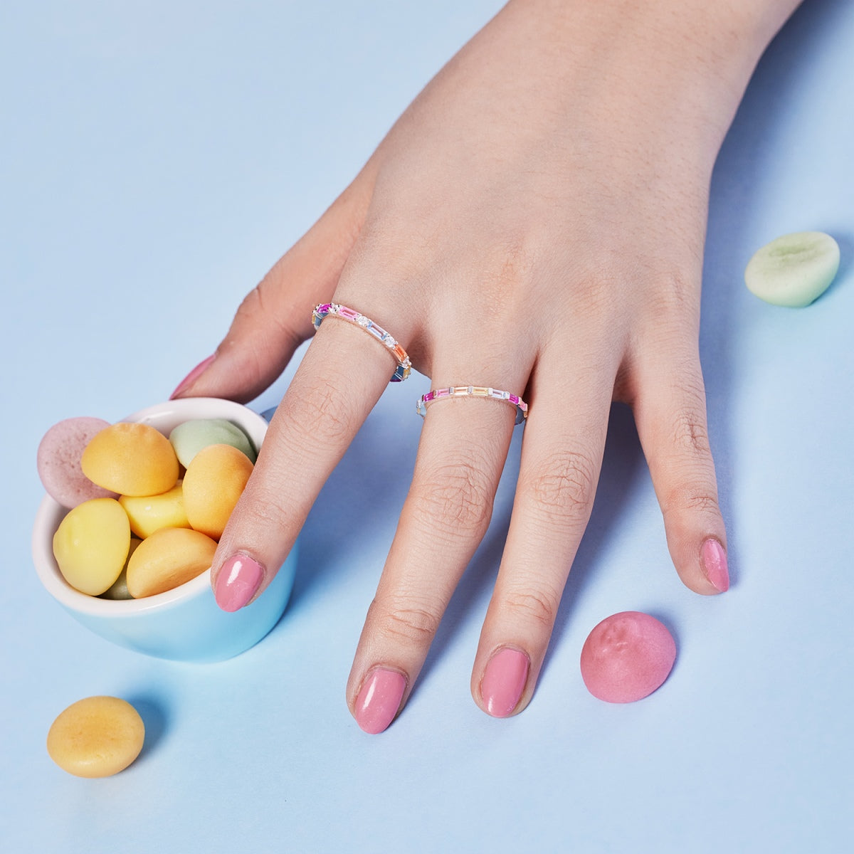 [Royal Jewellery]Lively In Shades Elegant Radiant Cut Daily Ring