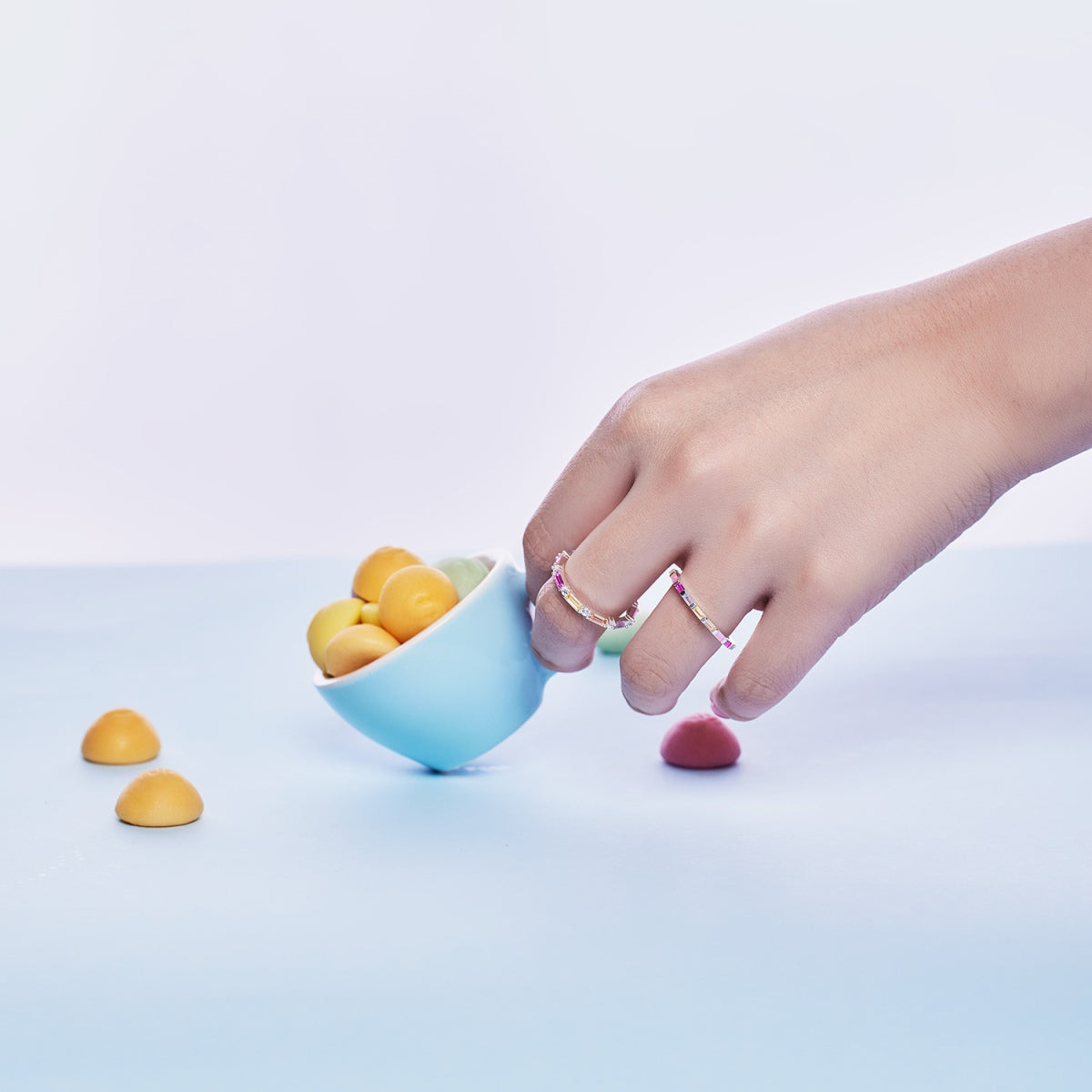 [Royal Jewellery]Lively In Shades Elegant Radiant Cut Daily Ring