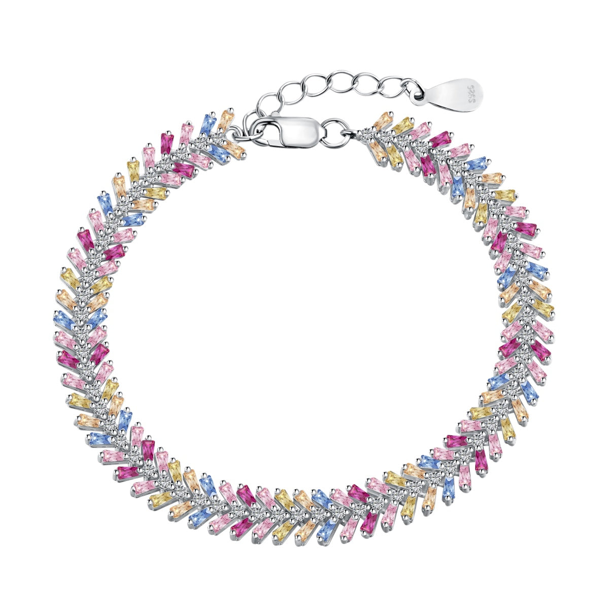 [Royal Jewellery]Dainty Radiant Emerald Cut Daily Bracelet
