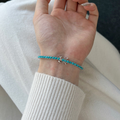 [Royal Jewellery]Dainty Charming Round Cut Tennis Bracelet