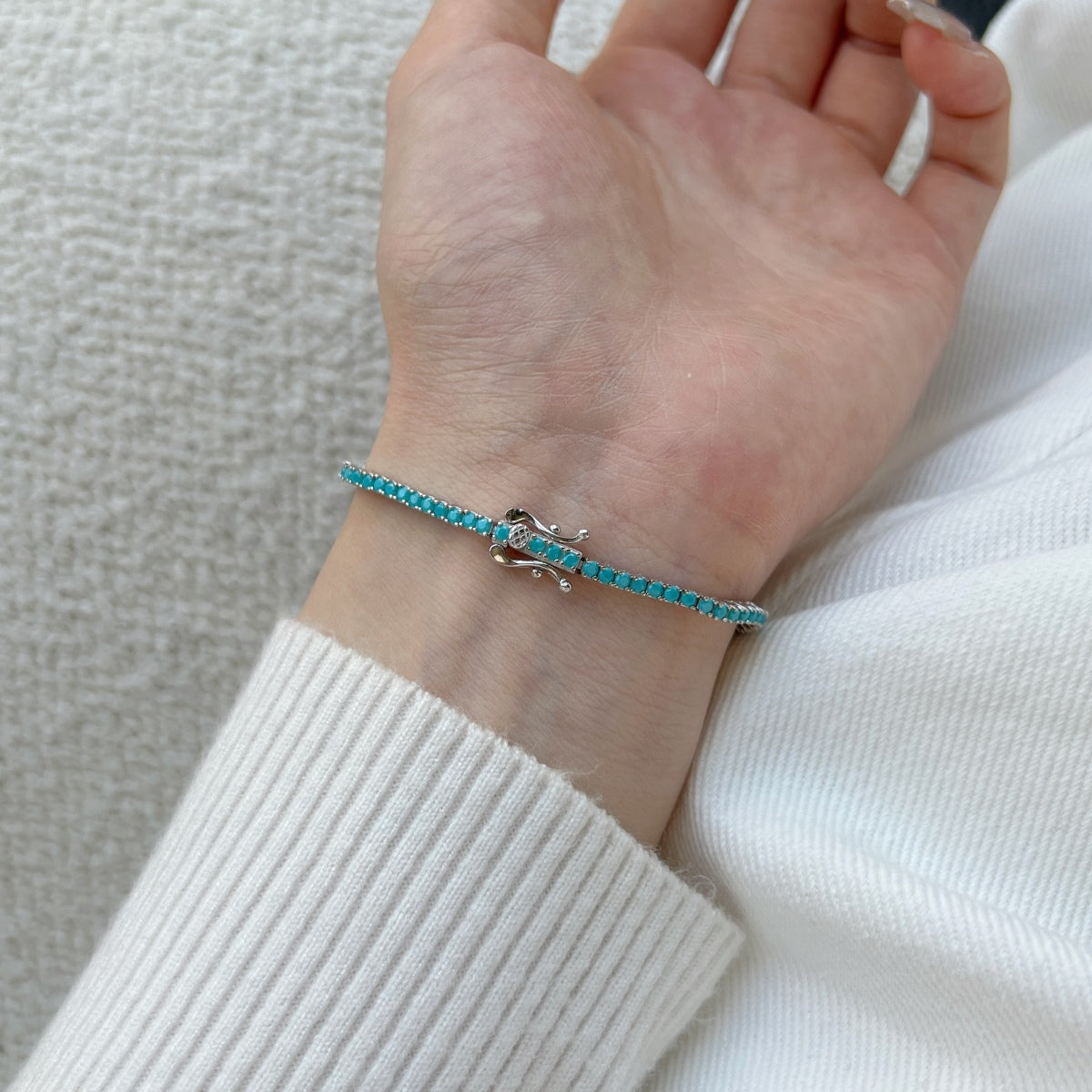 [Royal Jewellery]Dazzling Exquisite Round Cut Daily Bracelet