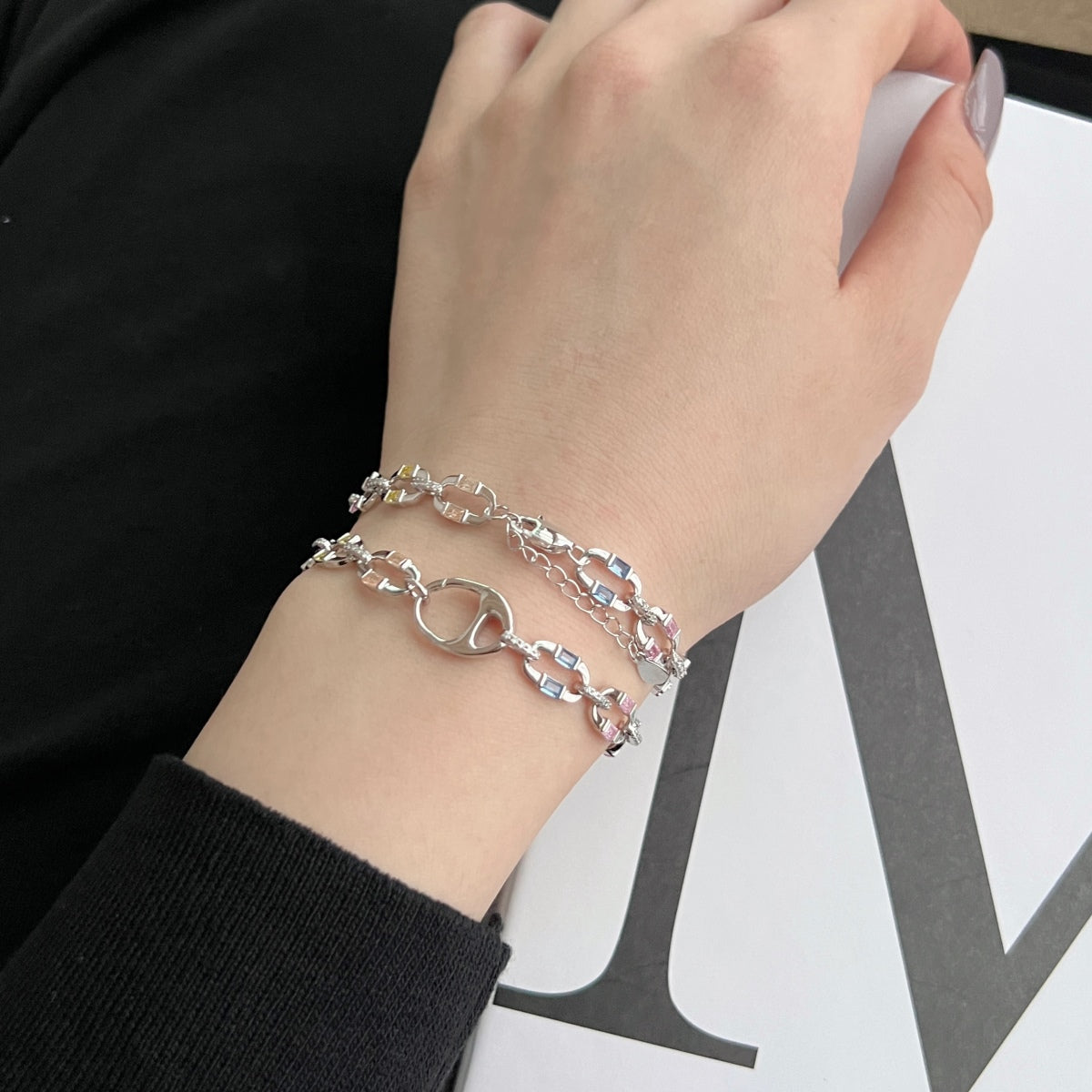 [Royal Jewellery]Dazzling Colorful Daily Bracelet