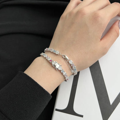 [Royal Jewellery]Dazzling Radiant Multi Cut Daily Bracelet