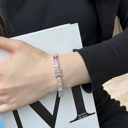 [Royal Jewellery]Delicate Colorful Multi Cut Party Bracelet