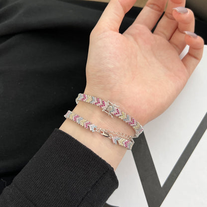 [Royal Jewellery]Ornate Sparkling Round Cut Party Bracelet