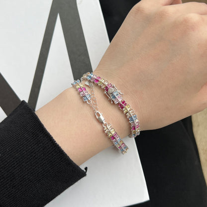 [Royal Jewellery]Sparkling Exquisite Multi Cut Party Bracelet