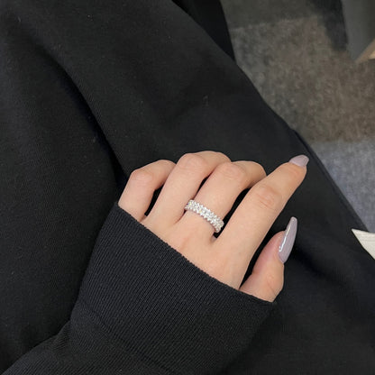 [Royal Jewellery]Splashy Ornate Emerald Cut Cocktail Ring