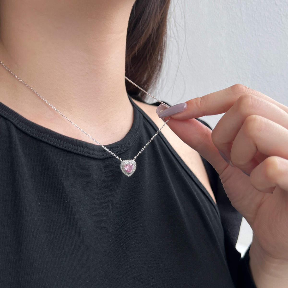 [Royal Jewellery]Exquisite Heart Shape Necklace