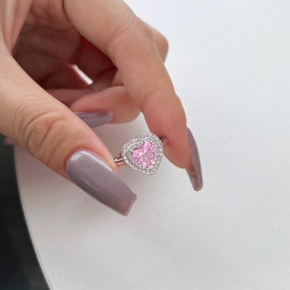 [Royal Jewellery]Delicate Ebullient Heart Shape Wedding Ring