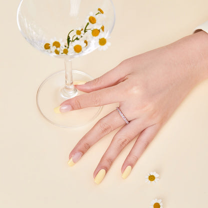 [Royal Jewellery]Dainty Ebullient Round Cut Daily Ring