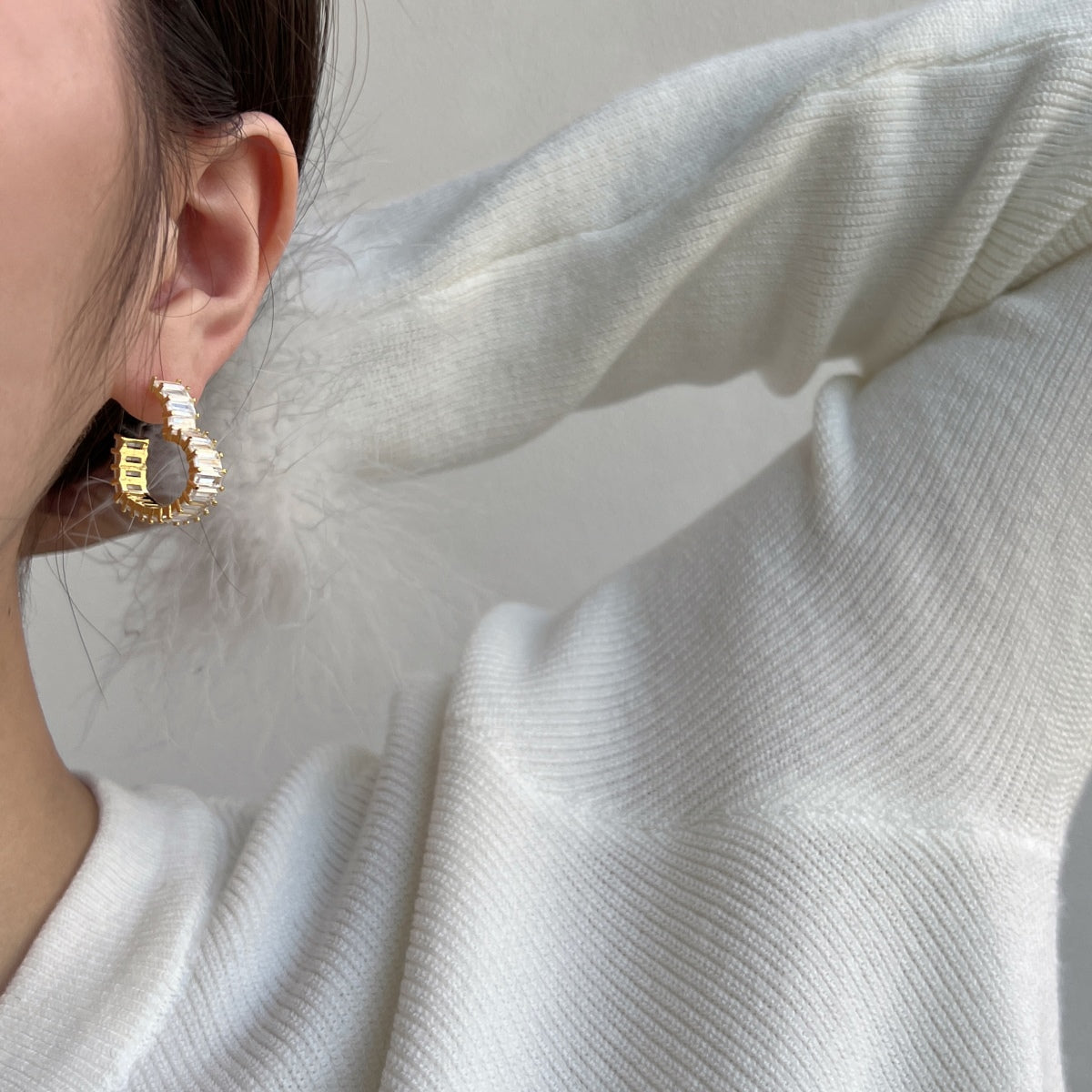 [Royal Jewellery]Radiant Heart Cutout Earrings