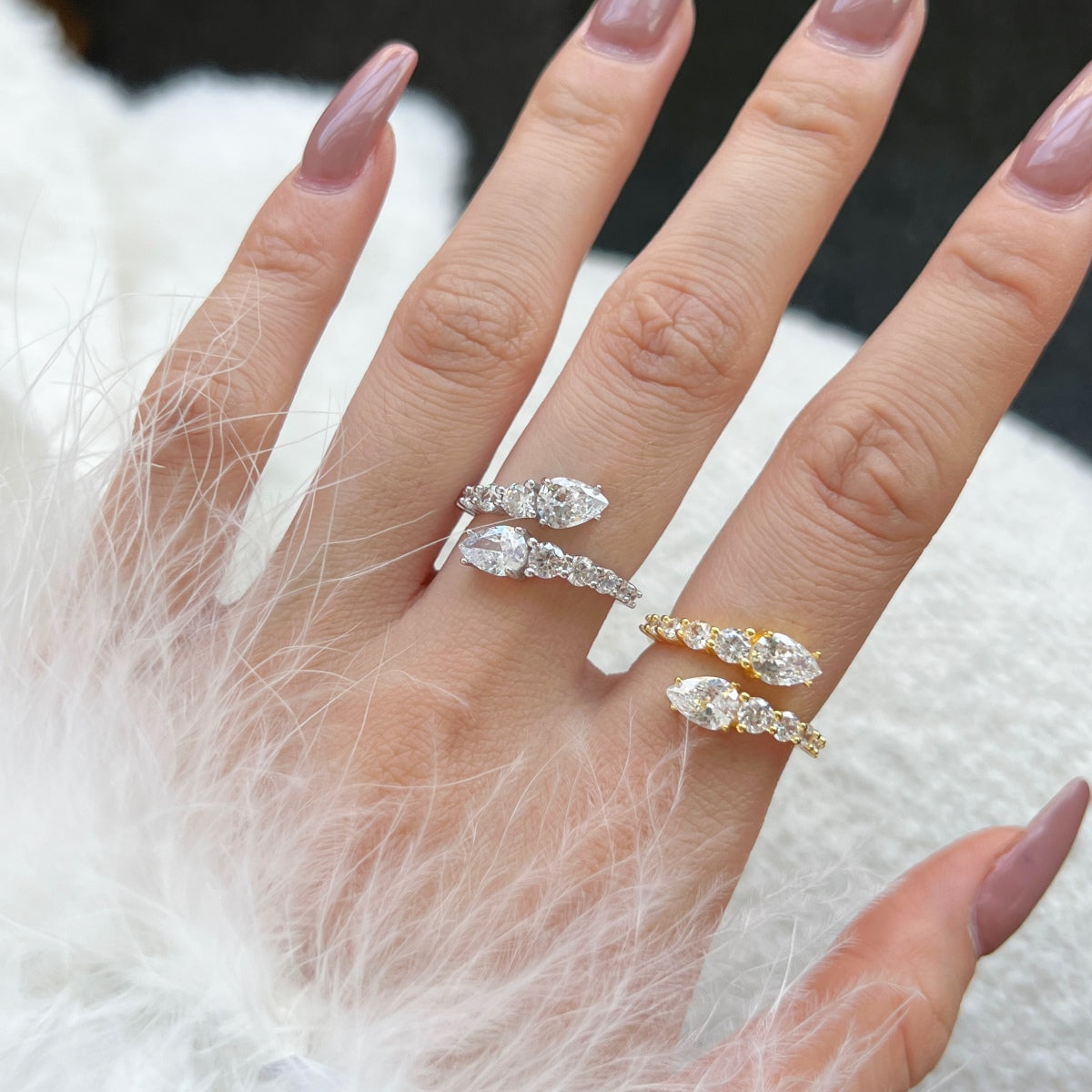 [Royal Jewellery]Delicate Lively Snake Shape Daily Ring