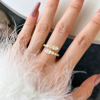 [Royal Jewellery]Delicate Lively Snake Shape Daily Ring