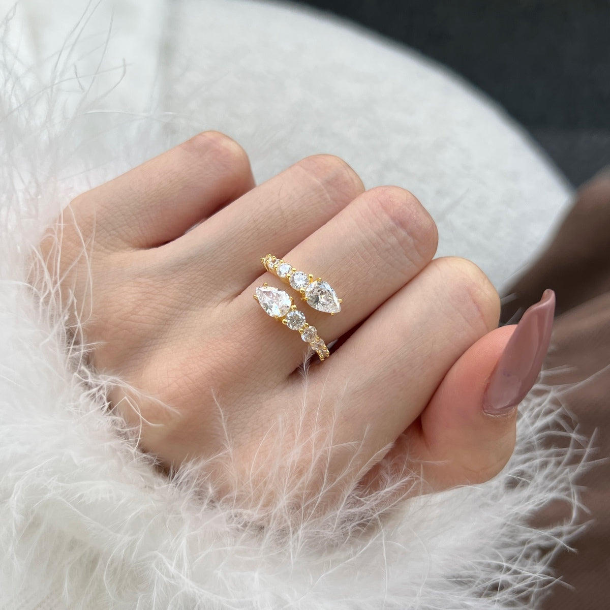 [Royal Jewellery]Delicate Lively Snake Shape Daily Ring