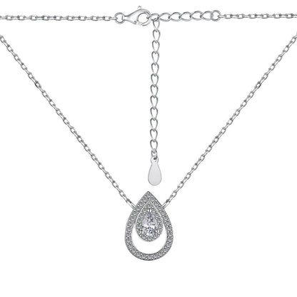 [Royal Jewellery]Sparkling Pear Cut Necklace