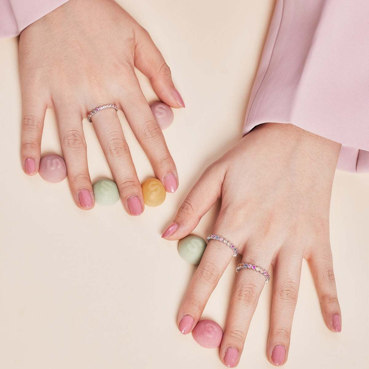 [Royal Jewellery]Radiant Sparkling Round Cut Daily Ring