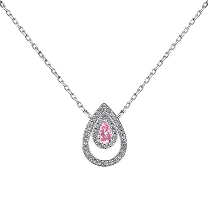 [Royal Jewellery]Sparkling Pear Cut Necklace