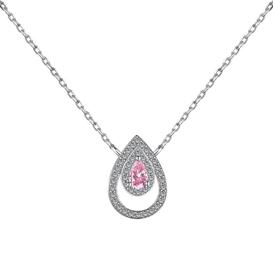 [Royal Jewellery]Sparkling Pear Cut Necklace