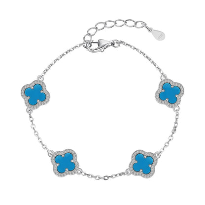 [Royal Jewellery]Four-Leaf Clover Exquisite Bracelet