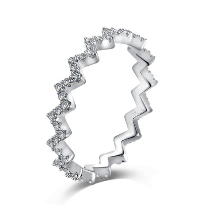 [Royal Jewellery]Delicate Enchanting Wave Shape Daily Ring