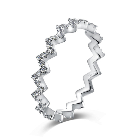 [ROYAL]Delicate Enchanting Wave Shape Daily Ring