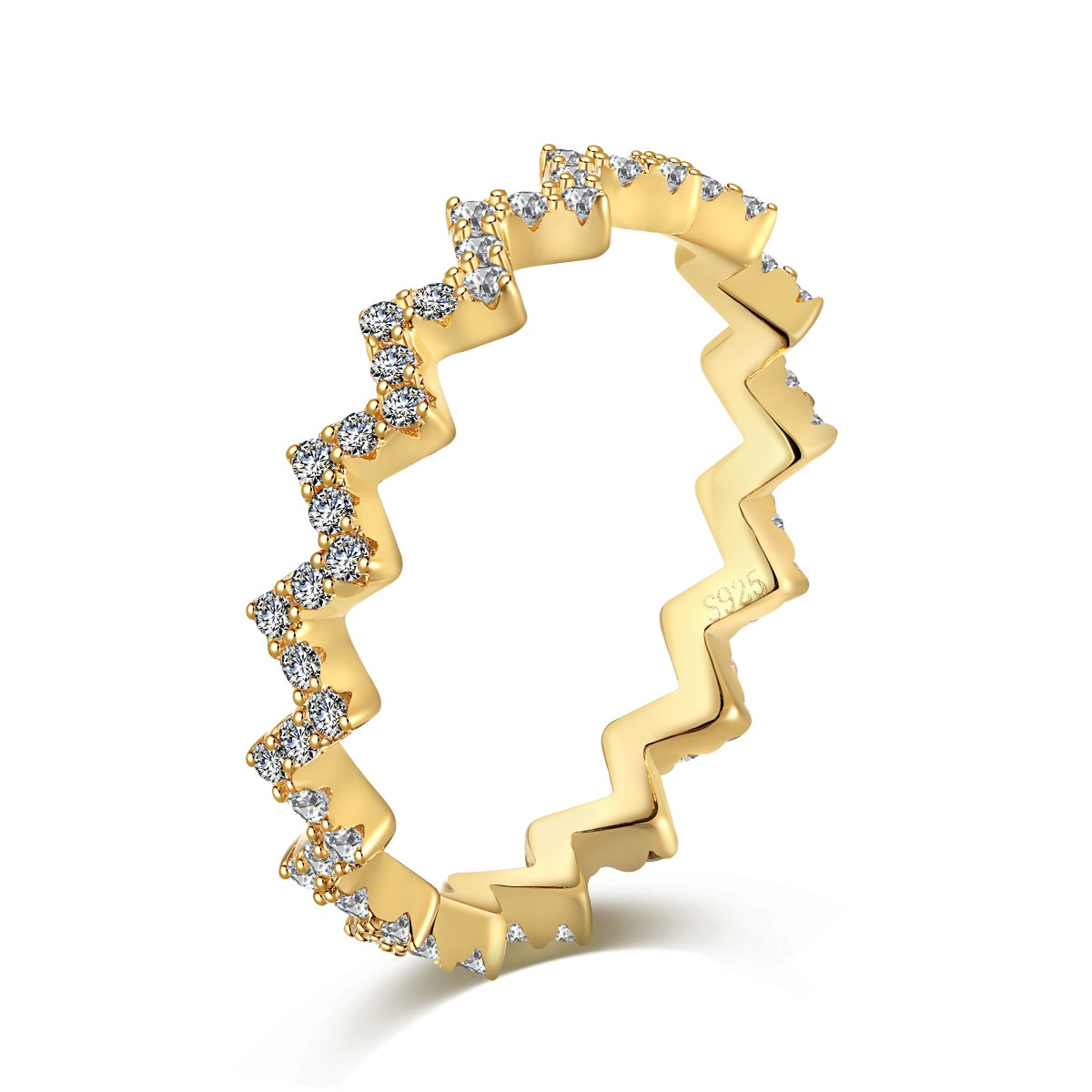 [Royal Jewellery]Delicate Enchanting Wave Shape Daily Ring