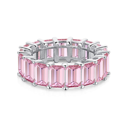 [Royal Jewellery]0.75 Carat Elegant Emerald Cut Tennis Ring