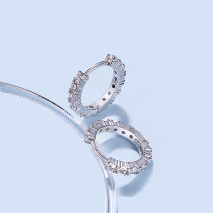 [Royal Jewellery]Radiant Colorful Round Cut Earrings