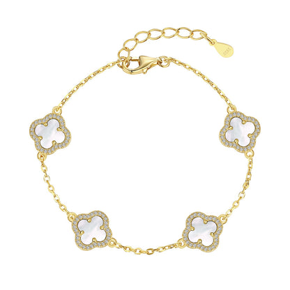 [Royal Jewellery]Four-Leaf Clover Exquisite Bracelet
