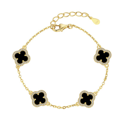 [Royal Jewellery]Four-Leaf Clover Exquisite Bracelet