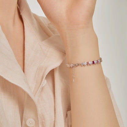 [Royal Jewellery]Radiant Colorful Round Shape Daily Bracelet