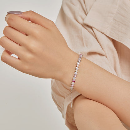 [Royal Jewellery]Radiant Colorful Round Shape Daily Bracelet