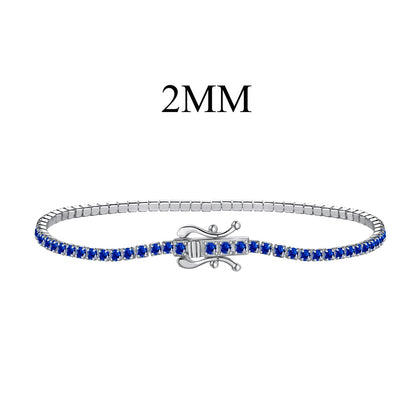 [Royal Jewellery]Radiant Colorful Round Cut Party Bracelet
