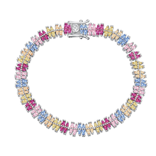 [Royal Jewellery]Sparkling Exquisite Multi Cut Party Bracelet