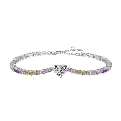 [Royal Jewellery]Delicate Romantic Heart Shape Lover Bracelet