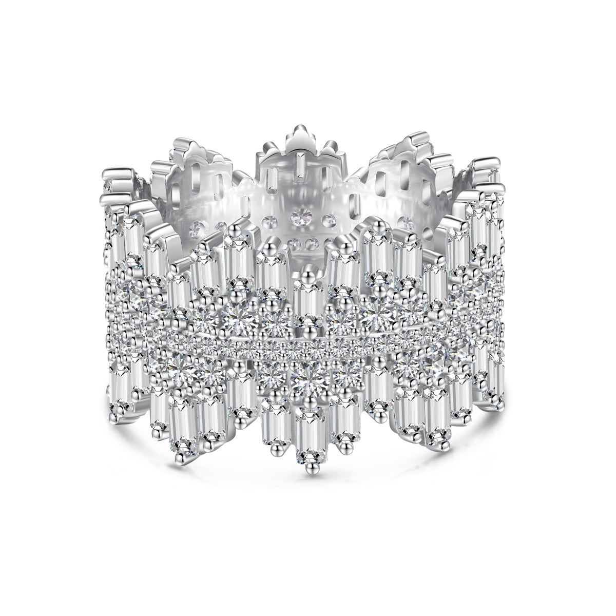 [Royal Jewellery]Luxurious Colorful Radiant Cut Daily Ring