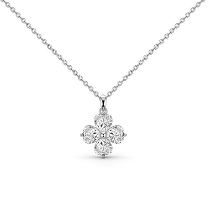 [Royal Jewellery]Heart-Shaped Four-Leaf Clover Bead Necklace