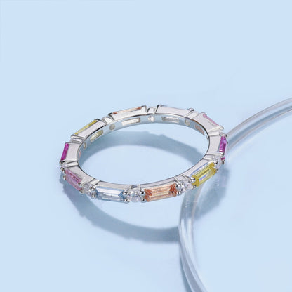 [Royal Jewellery]Lively In Shades Elegant Radiant Cut Daily Ring