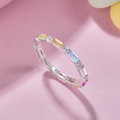 [Royal Jewellery]Lively In Shades Elegant Radiant Cut Daily Ring