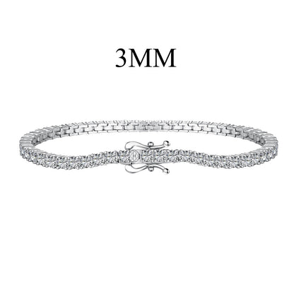 [Royal Jewellery]Dainty Charming Round Cut Tennis Bracelet