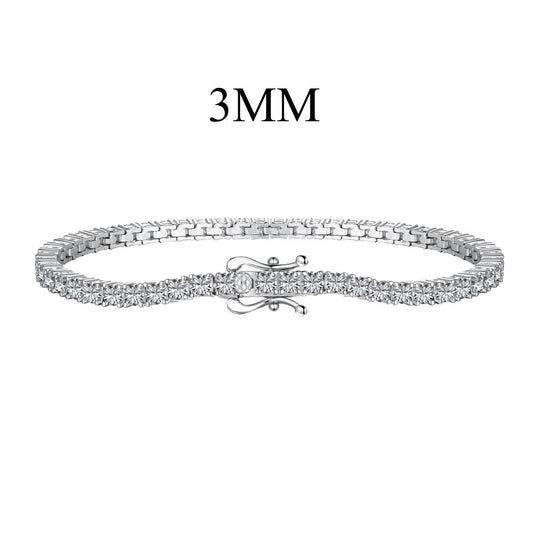 [Royal Jewellery]Dainty Charming Round Cut Tennis Bracelet