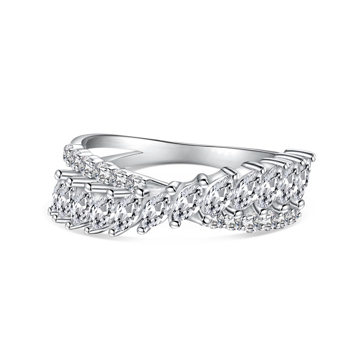 [Royal Jewellery]Unique Colorful Marquise Cut Daily Ring