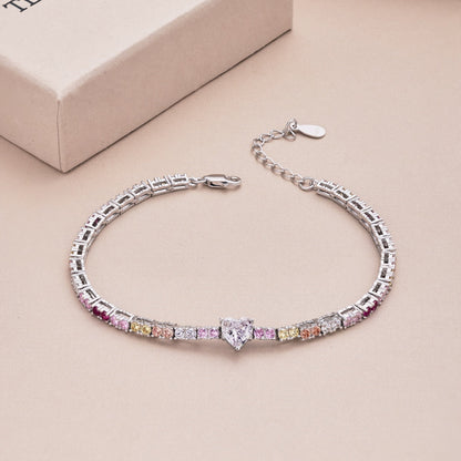 [ROYAL]Delicate Romantic Heart Shape Lover Bracelet