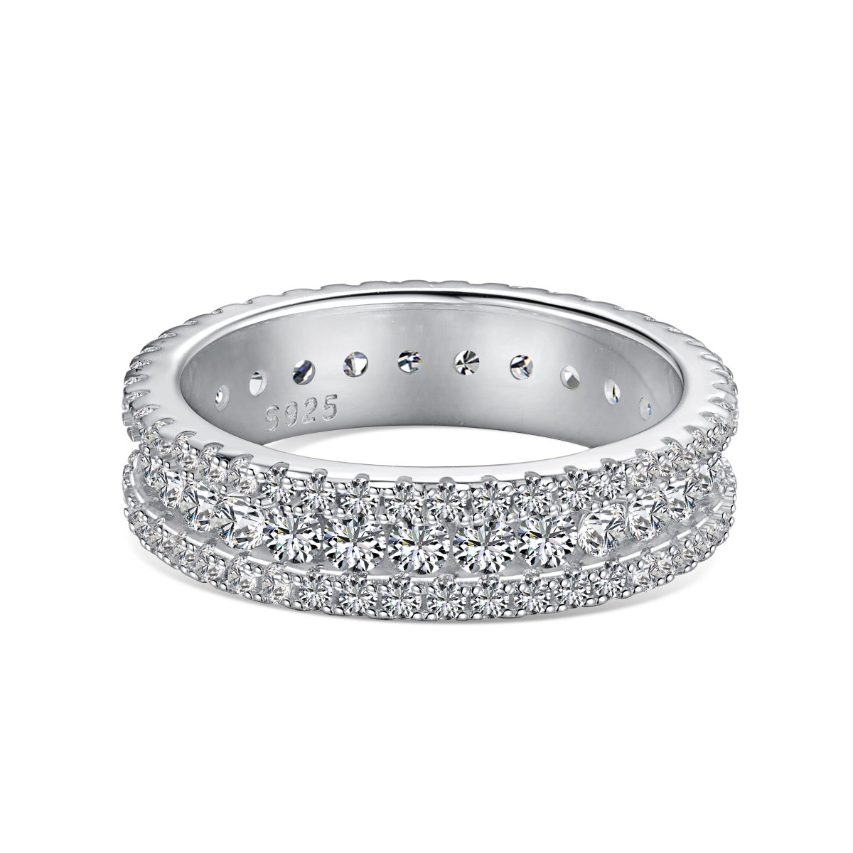 [Royal Jewellery]Delicate Colorful Round Cut Daily Ring