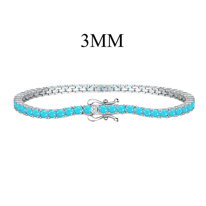 [Royal Jewellery]Dainty Charming Round Cut Tennis Bracelet