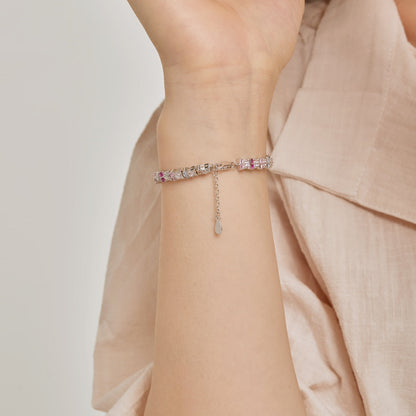 [Royal Jewellery]Unique Colorful Flower Shape Daily Bracelet