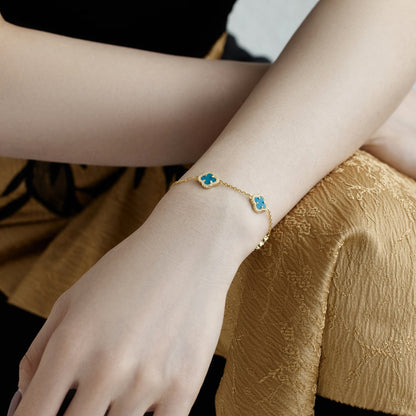 [Royal Jewellery]Four-Leaf Clover Exquisite Bracelet