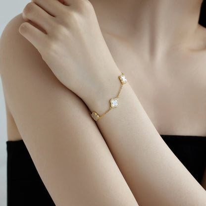[Royal Jewellery]Four-Leaf Clover Exquisite Bracelet
