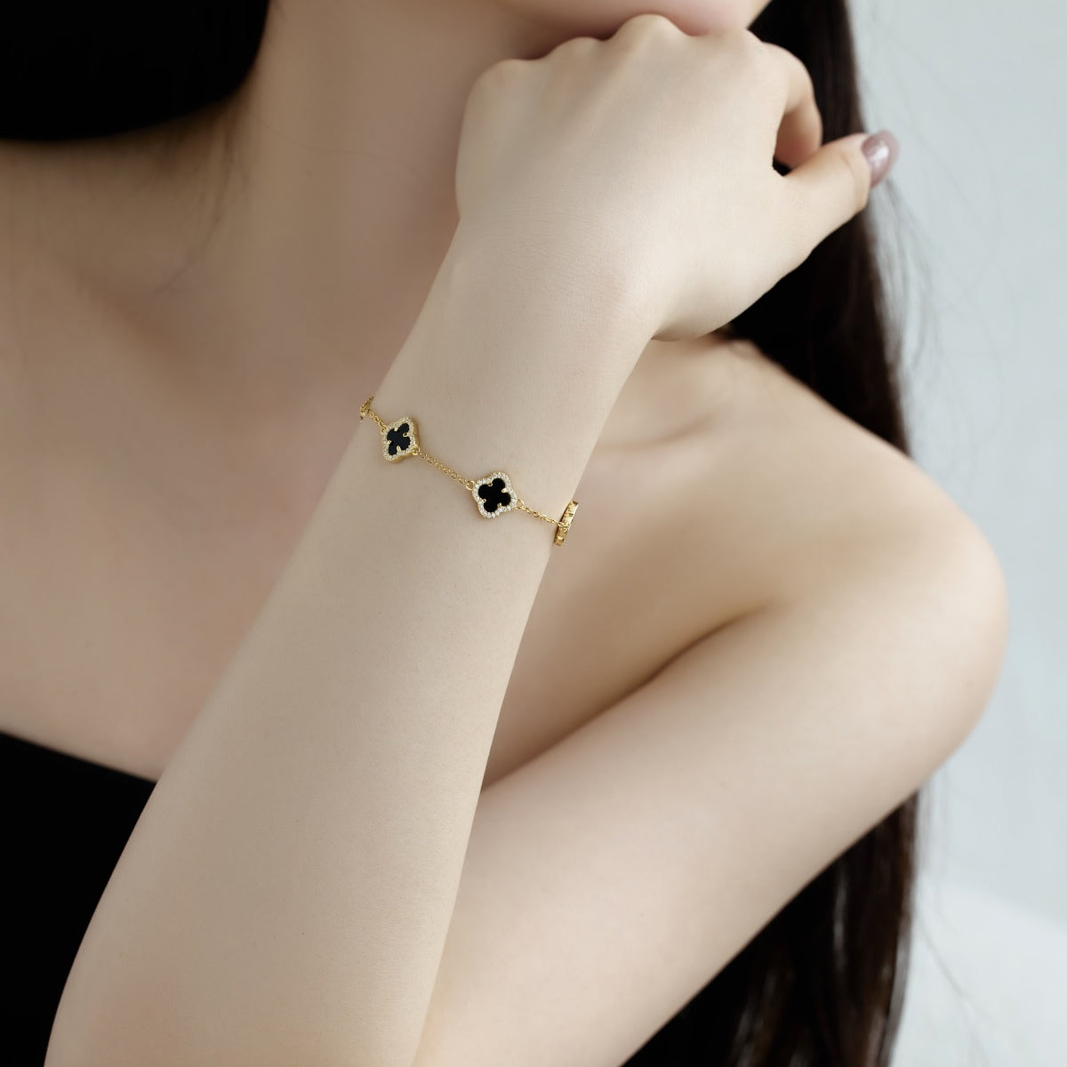 [Royal Jewellery]Four-Leaf Clover Exquisite Bracelet